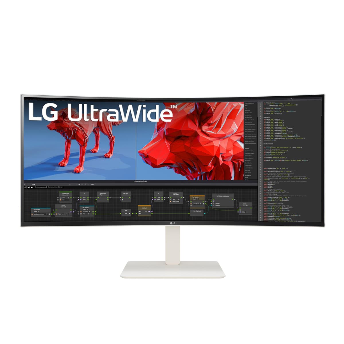 LG 38WR85QC-W Monitor Curvo 38" UltraWide WQHD+ Nano IPS HDR600, 144Hz, 1ms, USB-C 90W, G-SYNC Compatible, FreeSync Premium Pro, blanco 38WR85QC-W.AUS