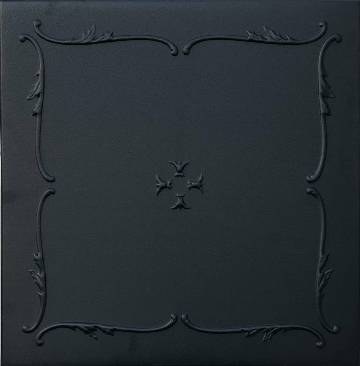 À LA MAISON CEILINGS R05 Placa de techo de espuma Spring Buds para pegar en juntas (384 sq. ft./caja), paquete de 144, Negro Mate R05bk-144