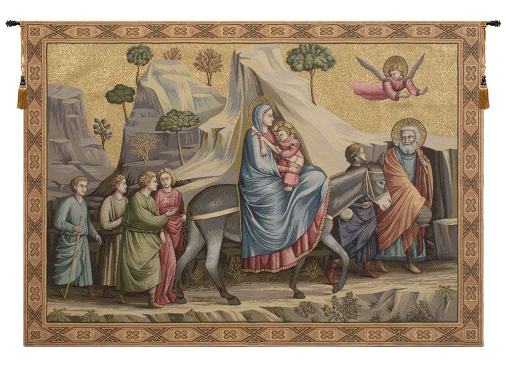 C Charlotte Home Furnishings Inc Flight Into Egypt Tapiz Italiano 36 x 50 in ST046