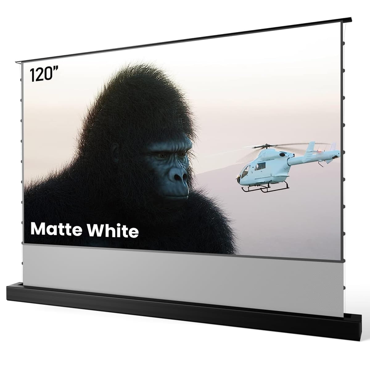 AWOL VISION 120" Motorized Rising Matte White Projector Screen MW-F220