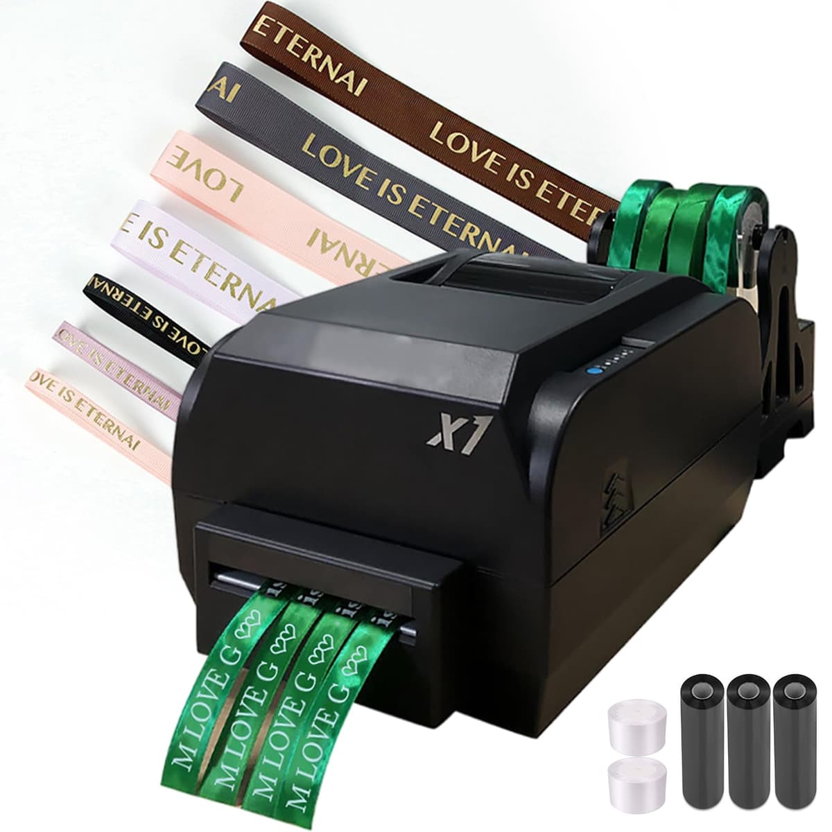 Satin Ribbon Printing Machine Impresora de cintas satinadas (4 filas) 200 DPI, 150mm/s, soporte 50+ idiomas Satin Ribbon Printing Machine 103
