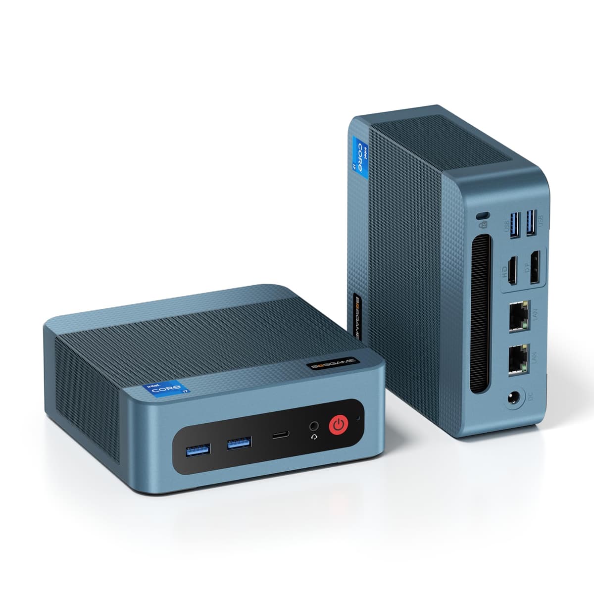BOSGAME P2 Plus - Mini PC i7-12700H, 32GB DDR5, 512GB NVMe, Thunderbolt 4, Triple 4K, WiFi 6E