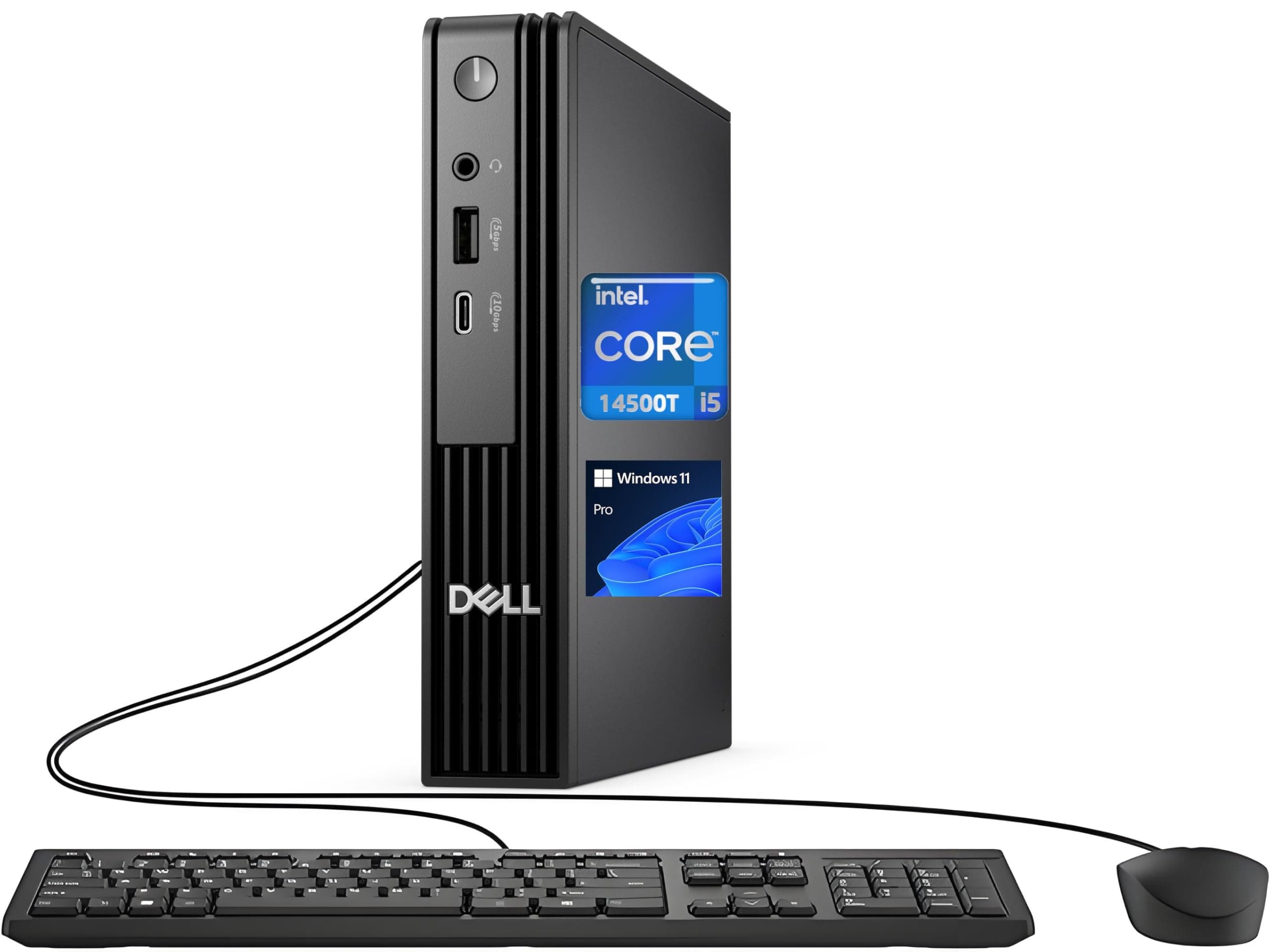 Dell Pro Micro QCM1250 Business Mini PC - Intel Core i5-14500T, 64GB DDR5, 2TB PCIe SSD, Windows 11 Pro