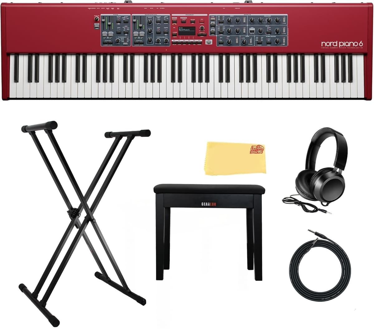 Nord Piano 6 88 teclas Bundle con Soporte, Banqueta, Auriculares y Accesorios AUS-NPIANO6-88-COMBO-STD