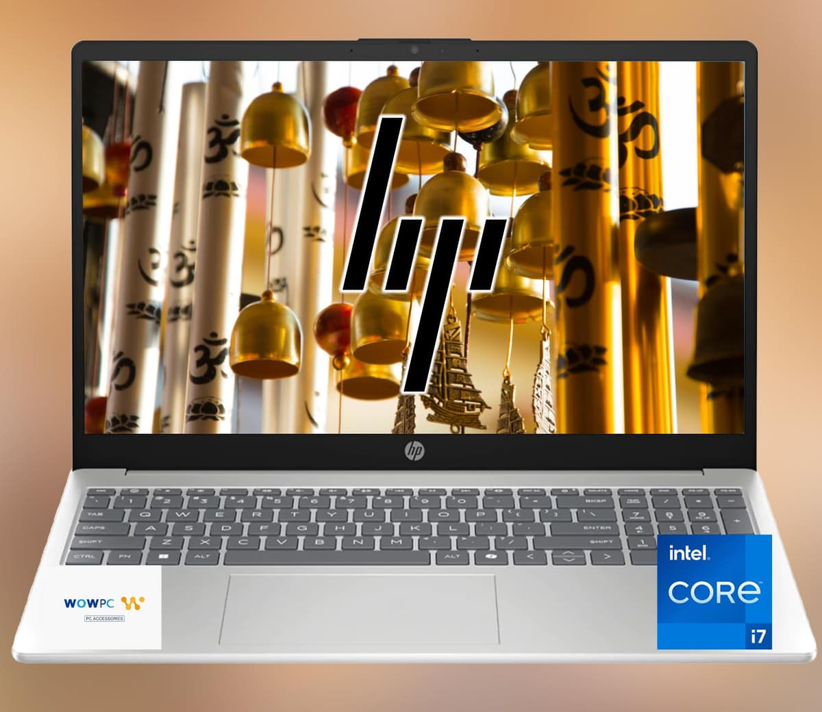 HP Laptop 15, pantalla FHD de 15.6", Intel Core i7 de 12.ª generación, 16 GB RAM, SSD PCIe de 1 TB, Windows 11 Home, WiFi 6, recubrimiento antirreflejo, audio HD, cámara HD, hasta 9 horas de batería, con USB WOWPC HP 15