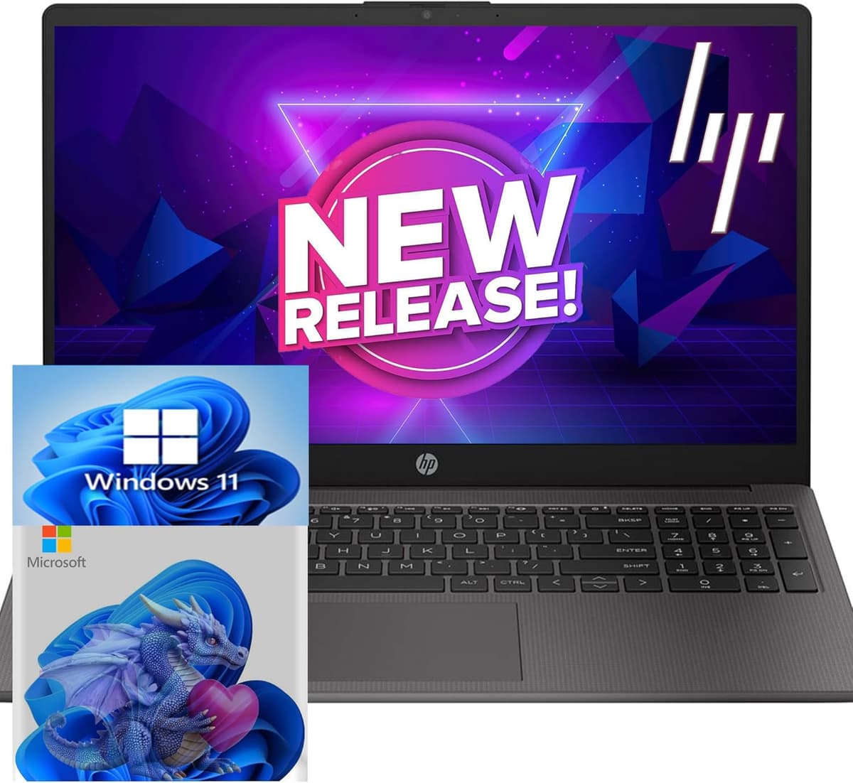 HP Laptop 255 G10 Notebook • 32GB RAM • 1TB SSD • Pantalla IPS Full HD de 15,6" • Procesador Ryzen 3 7330U • HDMI • USB-C • Wi-Fi 6 • Bluetooth 5 • Windows 11 Home • Para uso empresarial o personal