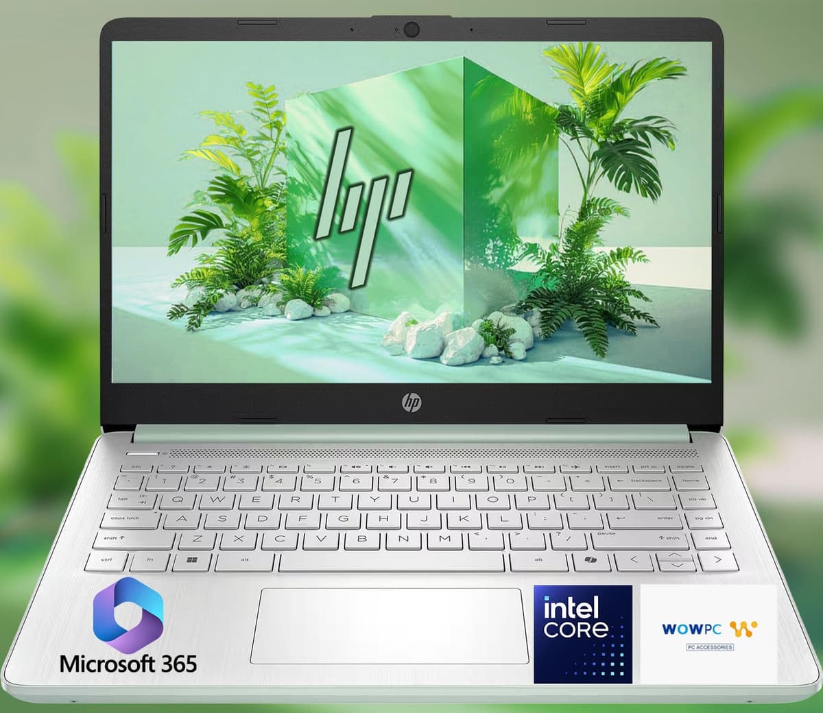 HP Ultrabook 14 • CPU Intel • 32 GB RAM • 1, 1 TB Almacenamiento (128 GB SSD con Externo + 1 TB OneDrive) • Hasta 12 Horas de Batería • Windows 11 Home • con USB de Recuperación WOWPC