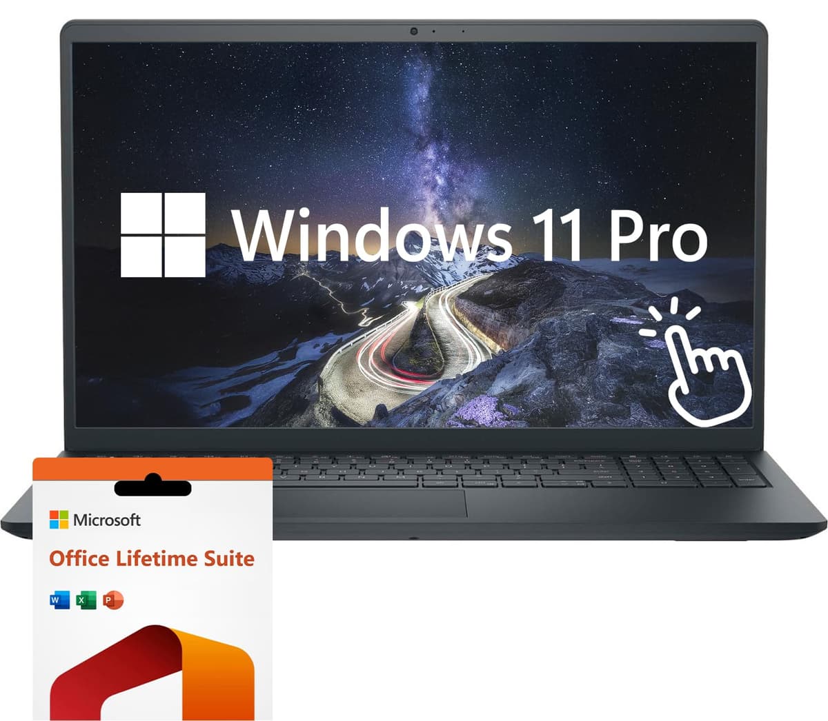 Dell Inspiron 15.6" FHD Touchscreen - Intel Core i7-1255U, 64GB RAM, 1TB SSD, Windows 11 Pro, Office de por vida, Negro Dell 15