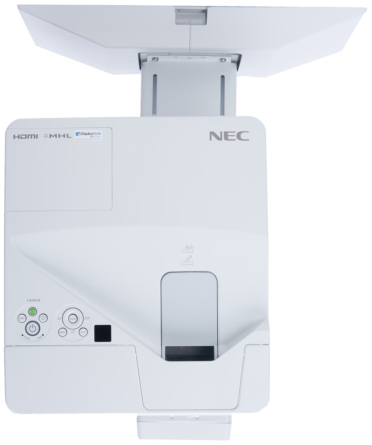 NEC NP-UM361X-WK Proyector ultra corto 3600 lúmenes con kit de montaje de pared NP04WK1