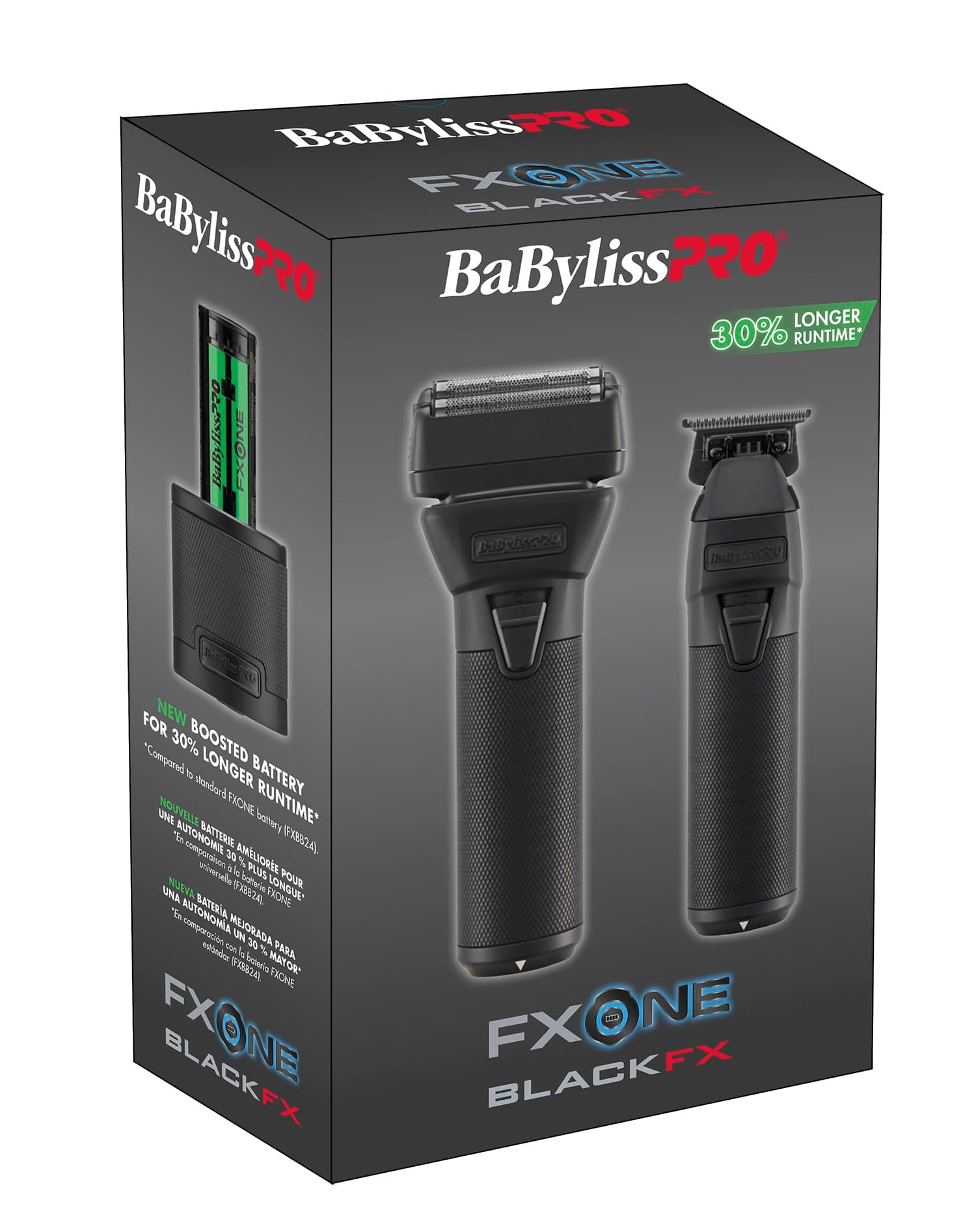 BaBylissPRO FXONE BLACKFX Prepack - Shaver y Trimmer edición limitada FX1FSTMBPK