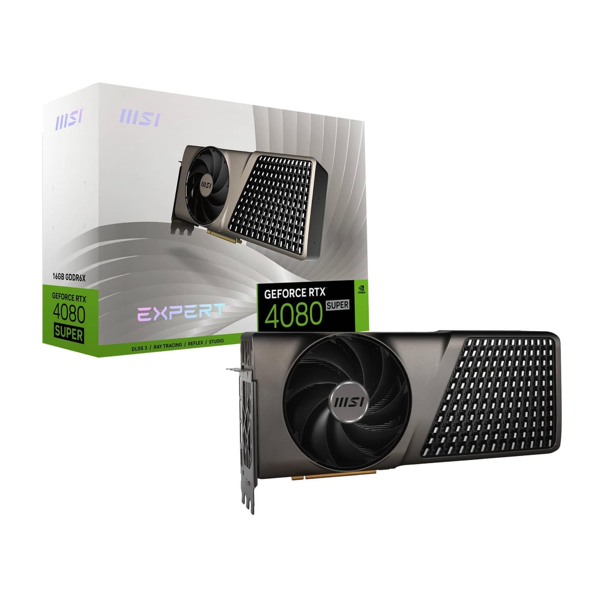 MSI GeForce RTX 4080 Super 16G Expert - Tarjeta gráfica 16GB GDDR6X