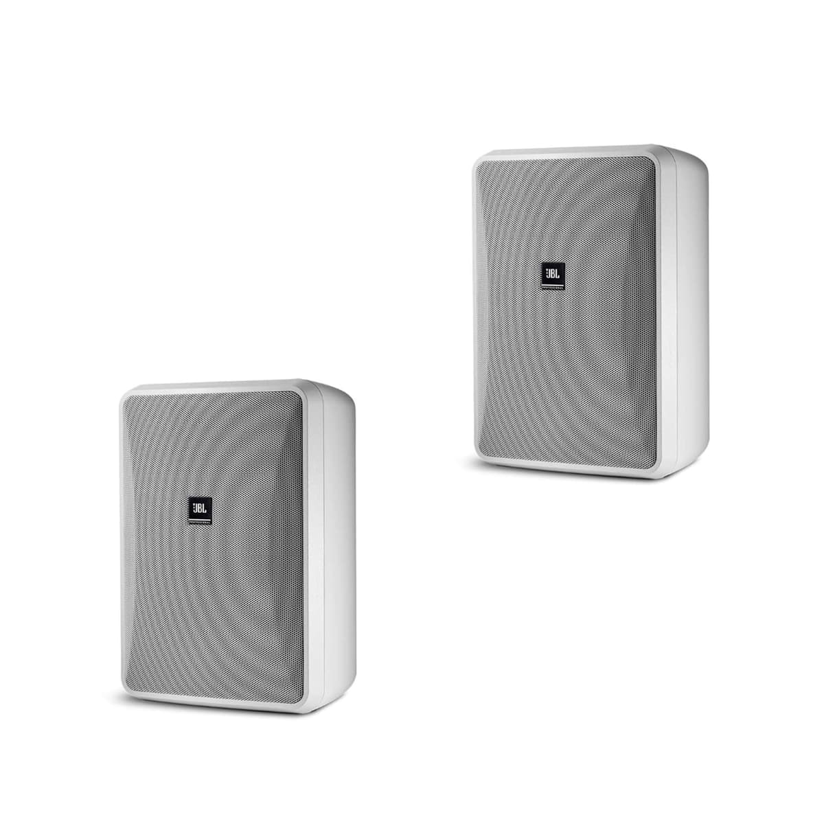 JBL Professional Control 28-1L-WH Altavoz de Alta Salida 8 ohmios para Interior/Exterior, para Ambiente/Primer Plano, Vendido en Par. Blanco