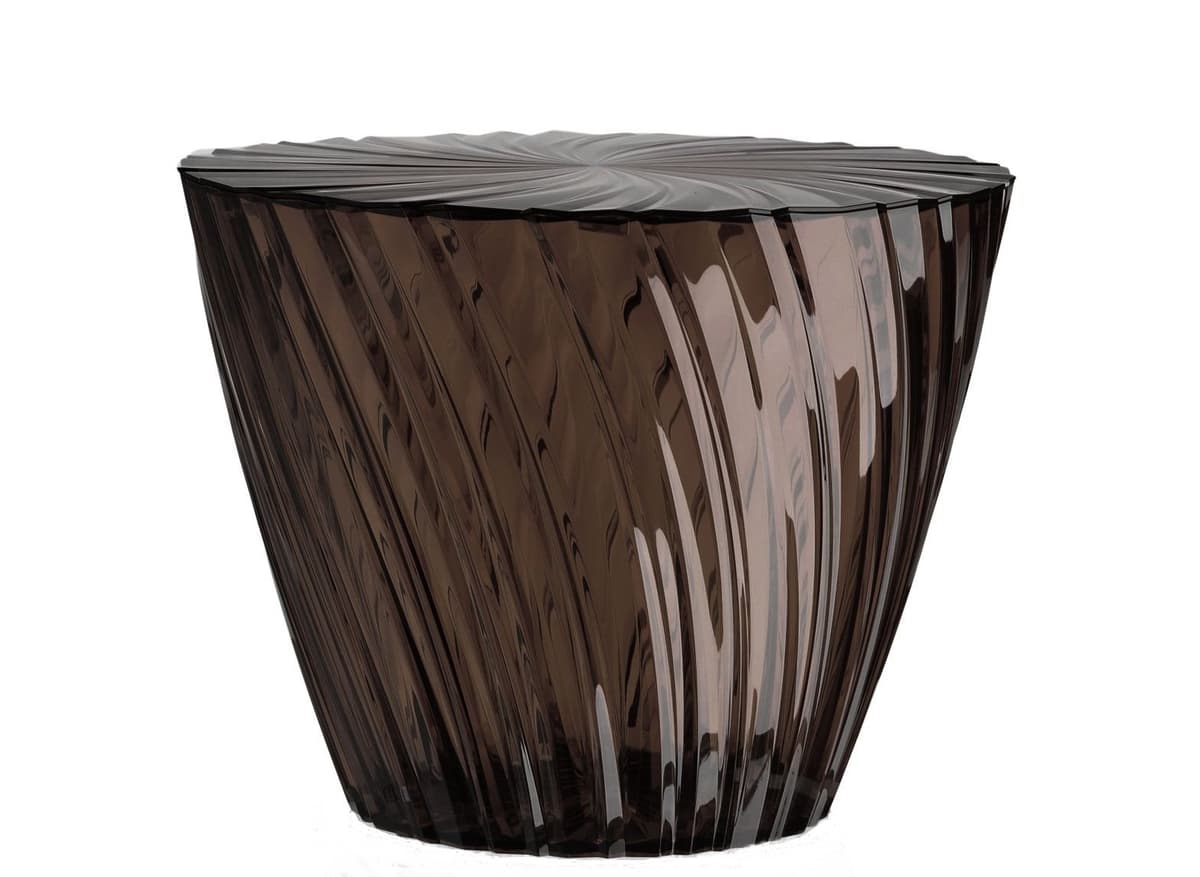 Kartell Sparkle Mesa por Tokujin Yoshioka, Pack de 1, gris humo transparente 8805/J1