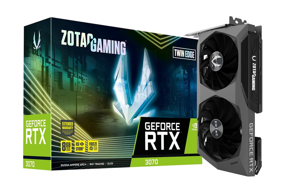 ZOTAC Gaming GeForce RTX 3070 Twin Edge 8GB GDDR6, ZT-A30700E-10P 822485