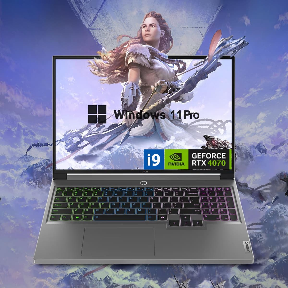 Lenovo Legion 16" QHD+ i9 RTX 4070, 64GB RAM, 2TB SSD, Windows 11 Legion 5 16IRX9