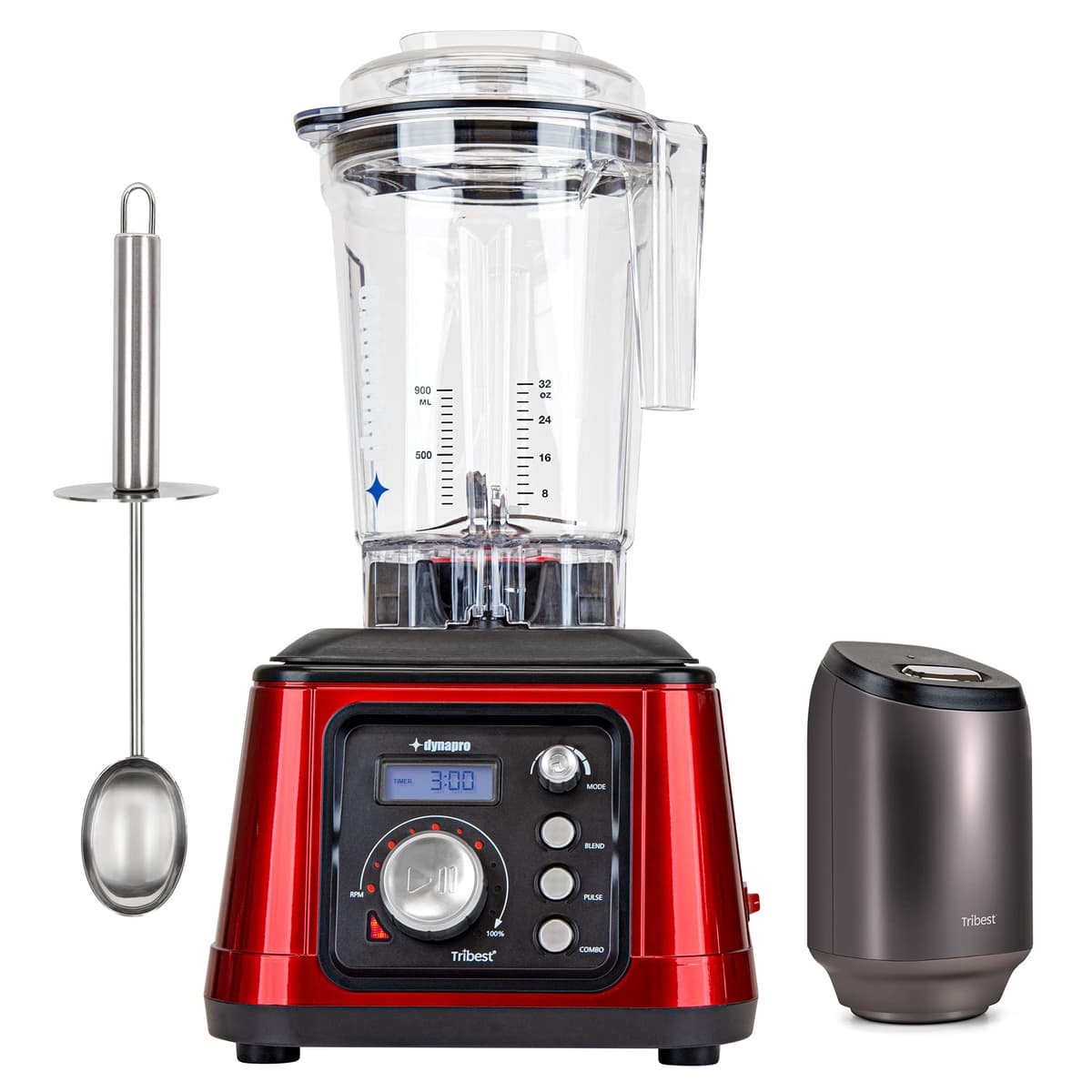 Tribest Dynapro DPS-2250 Licuadora 2.5HP con Vacuum Roja DPS-2250-RD