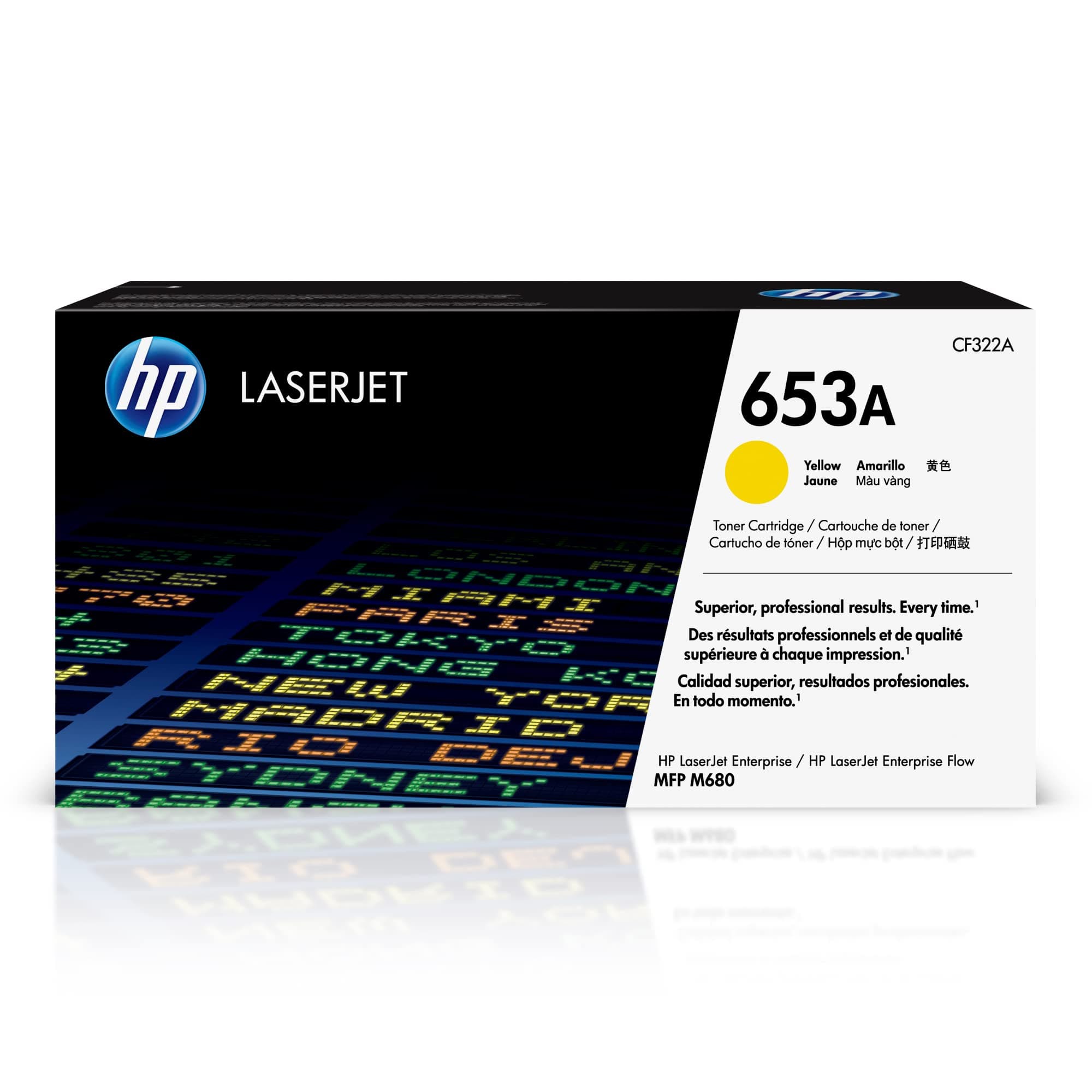 HP 653A Yellow Toner Cartridge | CF322A