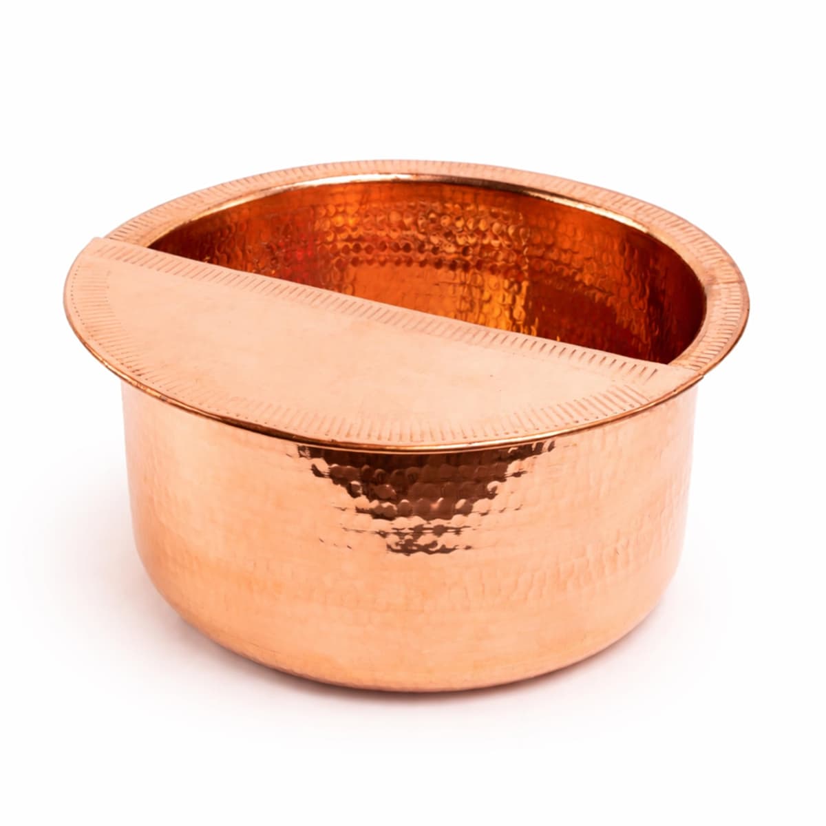 ALFIQ Cuenco para Pies de Cobre Sólido con Reposapiés Removible, 18 Inches