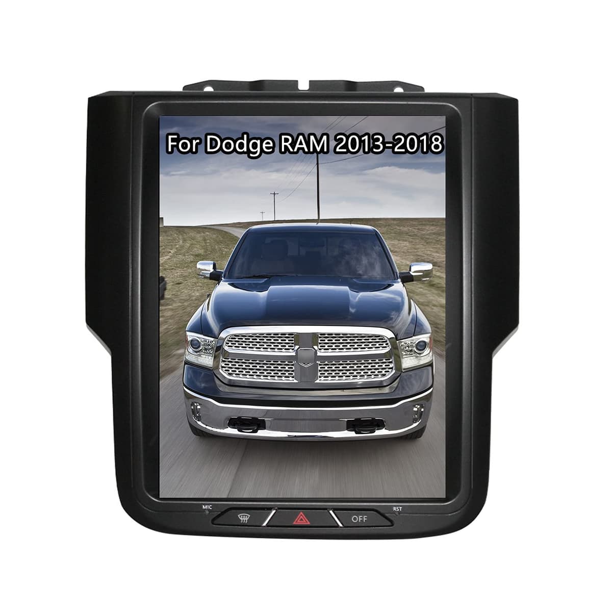 ZWNAV Radio Android estilo Tesla 2 din para Dodge Ram 1500/2500/3500 2013-2018, 4GB+128GB, compatible Alpine
