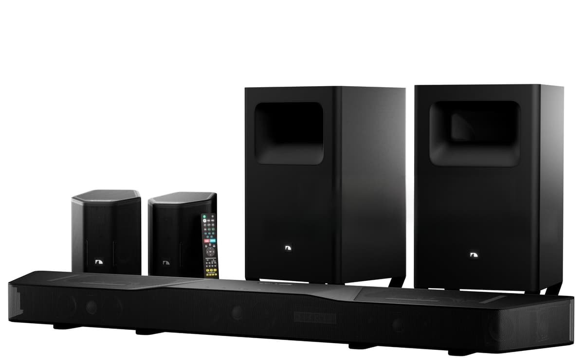 Nakamichi Shockwafe 11.2.6 Channel Dolby Atmos/DTS:X Soundbar con Dual 10” Subs y Surrounds Bipolares Shockwafe Series