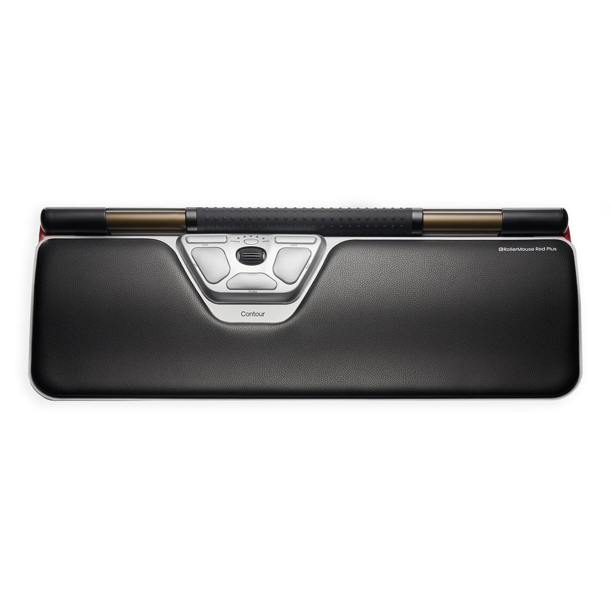 Contour RollerMouse Red Ratón ergonómico para alivio de hombro, antebrazo y muñeca por RSI y túnel carpiano con barra centrada, 6 botones personalizables, 10 velocidades, compatible Mac/PC - Inalámbrico - Plus CDRMRED10210