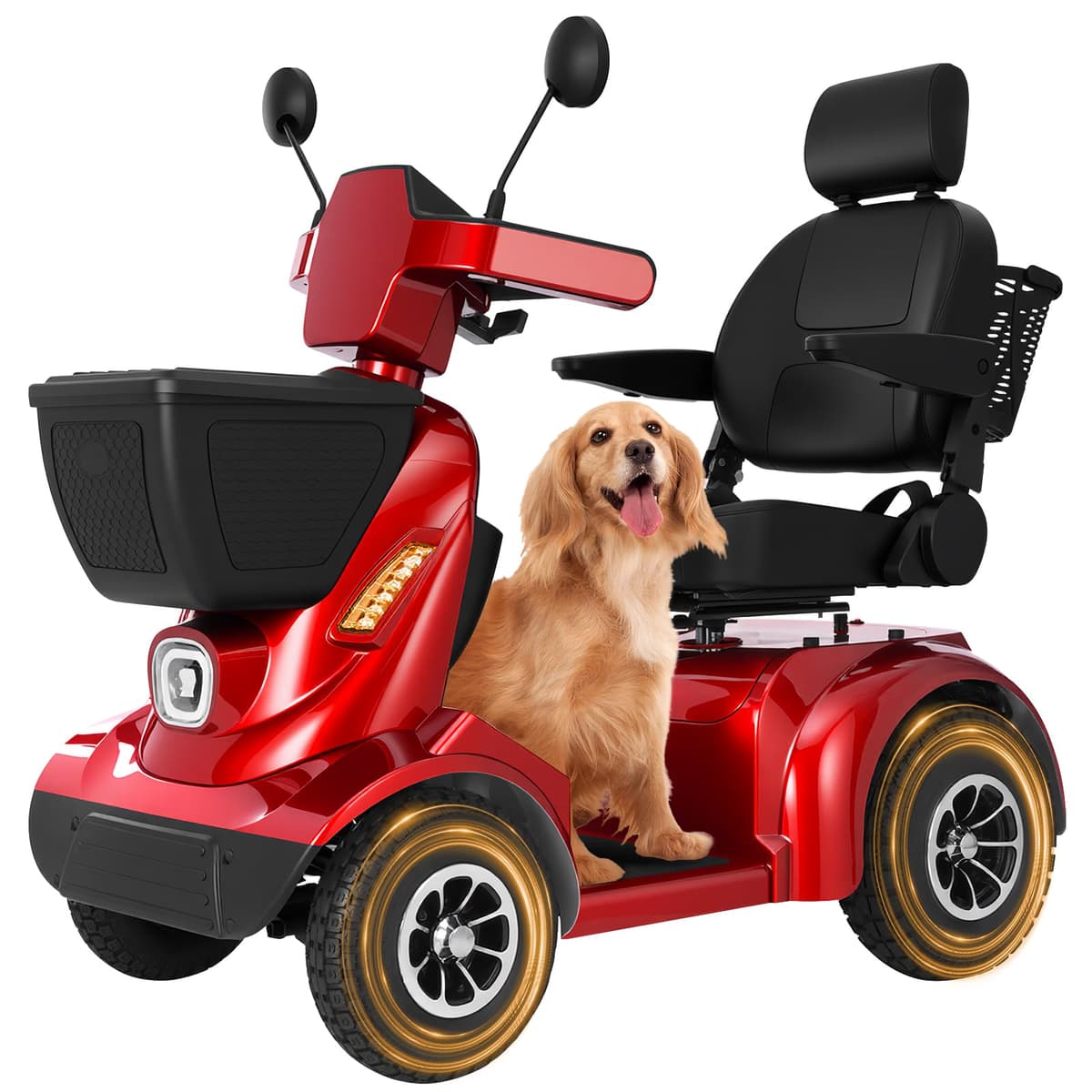 Mobicyc MS09 MAX Scooter eléctrico todoterreno 1000W, 500 LBS, 32 Miles rango, con Bluetooth y cestas MS02 MAX