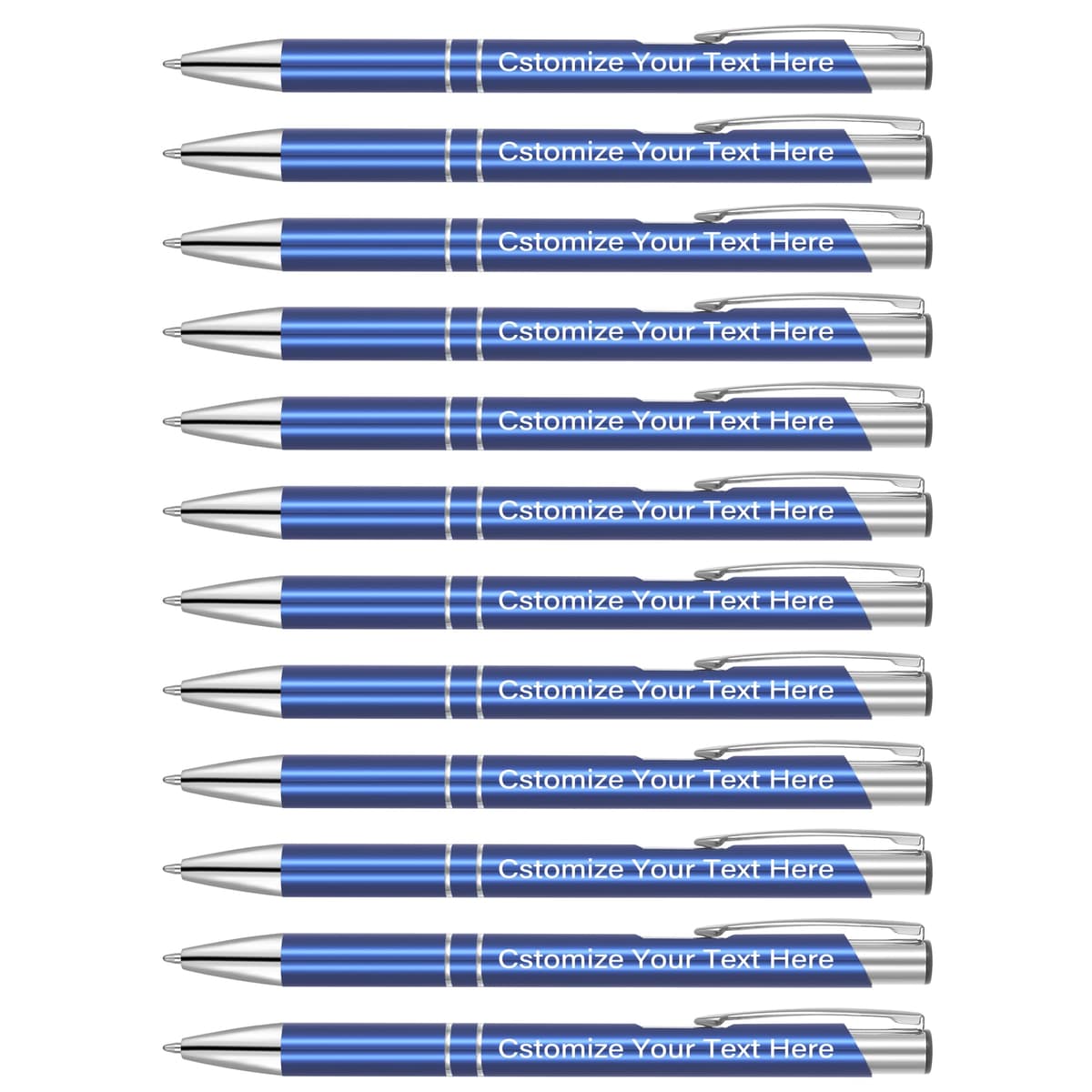 Kingluu pack 400 bolígrafos personalizados con grabado gratis (azul) YZBDZ002