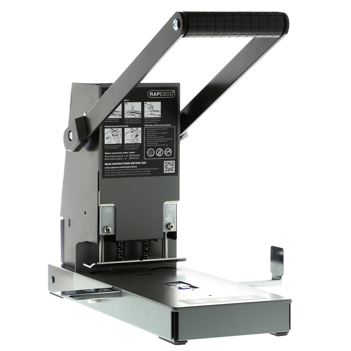 Rapesco PF2160A1 - Taladro de 2 agujeros de alta capacidad para hasta 300 hojas