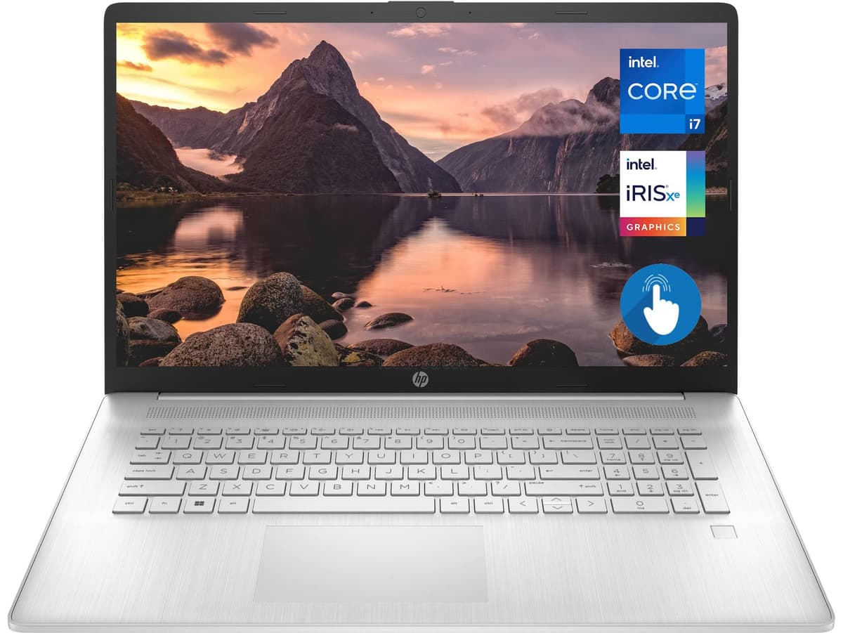 HP 17 Laptop 17.3" HD+ Touchscreen - Intel i7-1255U, 16GB RAM, 512GB SSD, Windows 11 Home 17t