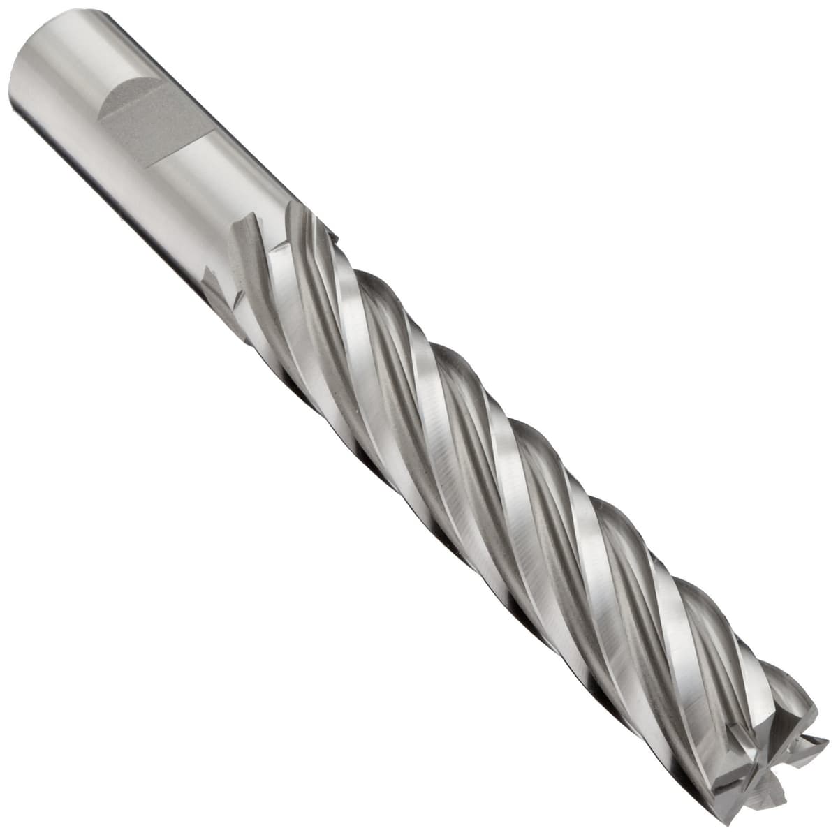 YG-1 E2175 Cobalt Steel Square Nose End Mill Extra Long Reach Weldon Shank 6 flautas 30° hélice Uncoated 2" diámetro 11.75" largo total 09491