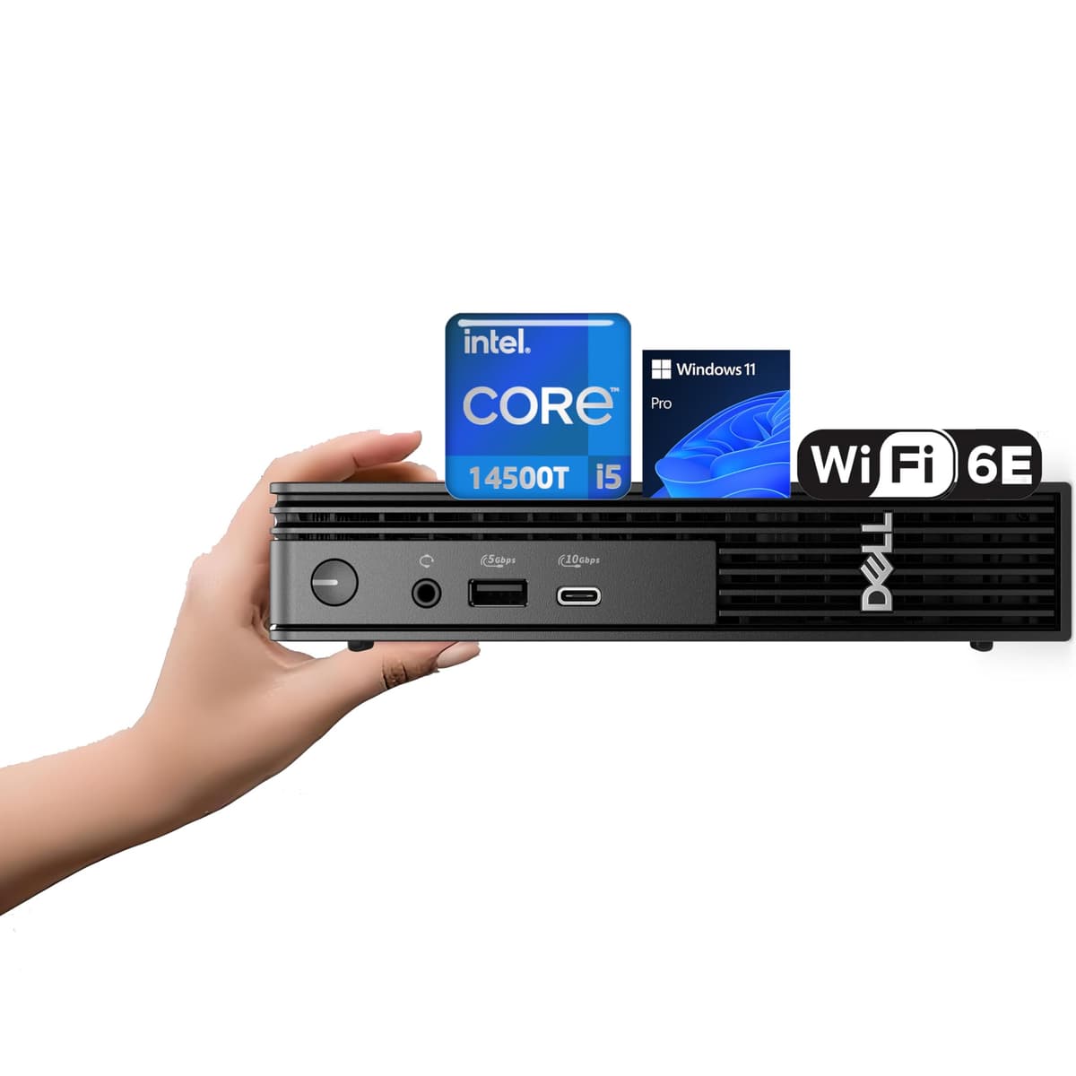Dell Pro Micro QCM1250 Business Mini PC - Intel Core i5-14500T, 64GB DDR5, 4TB PCIe SSD, Windows 11 Pro