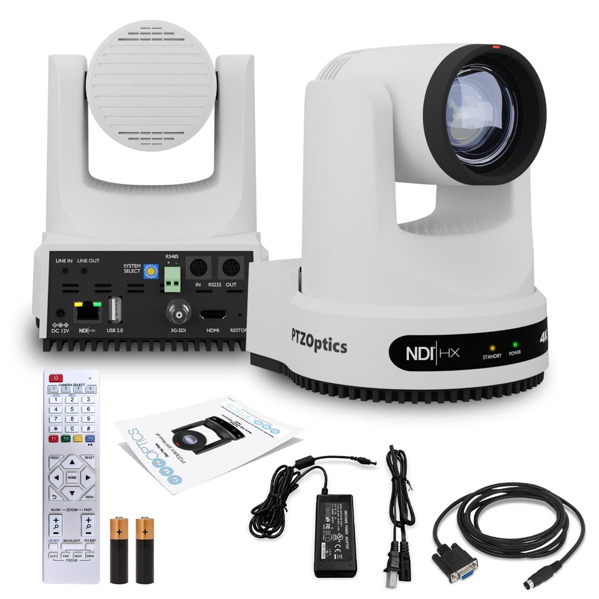 PTZOptics Move 4K SDI/HDMI/USB/IP PTZ Camera 12x Zoom (Blanco) (PT12X-4K-WH-G3) PT12X-4K-WH-G3_EDI_1