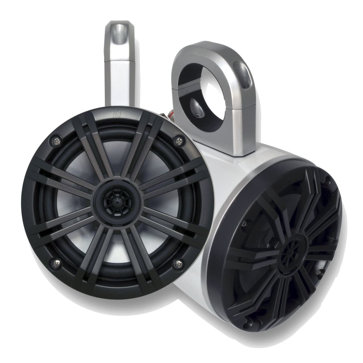 Sistema de Torres White Wake KICKER Carbono Altavoces Marinos 6.5" (Par) 41BKM614C+12KMTESW