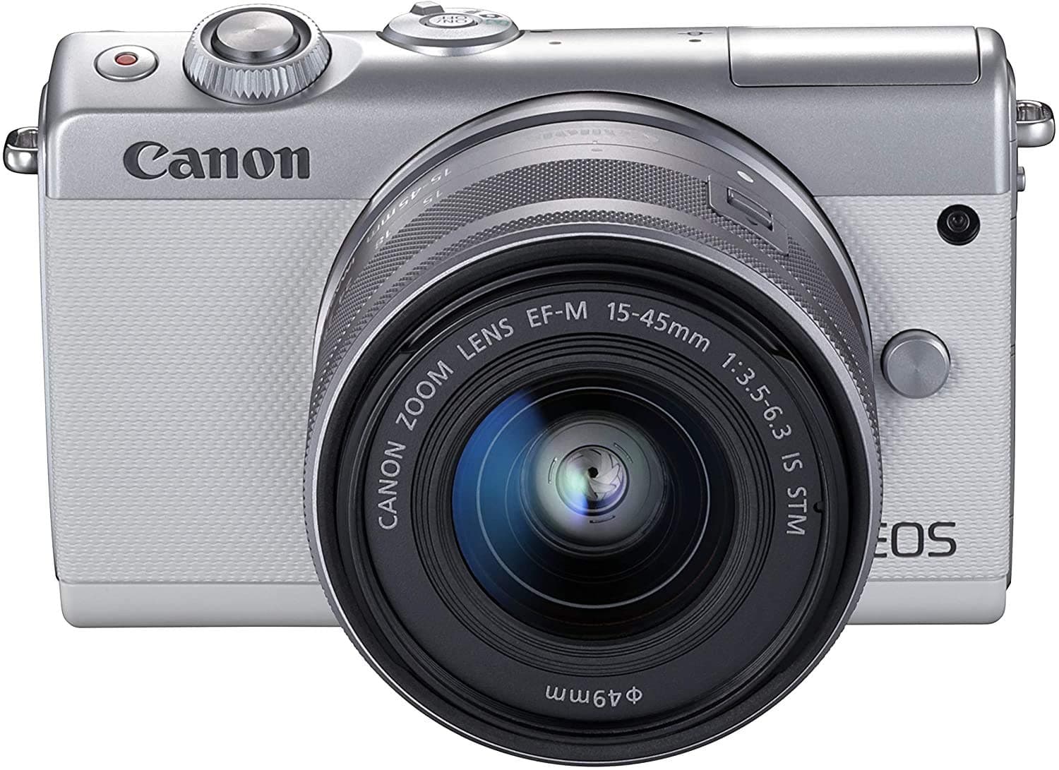 Canon EOS M100 Mirrorless Digital Camera - White con 15-45mm EOSM100WH-1545ISSTMLK