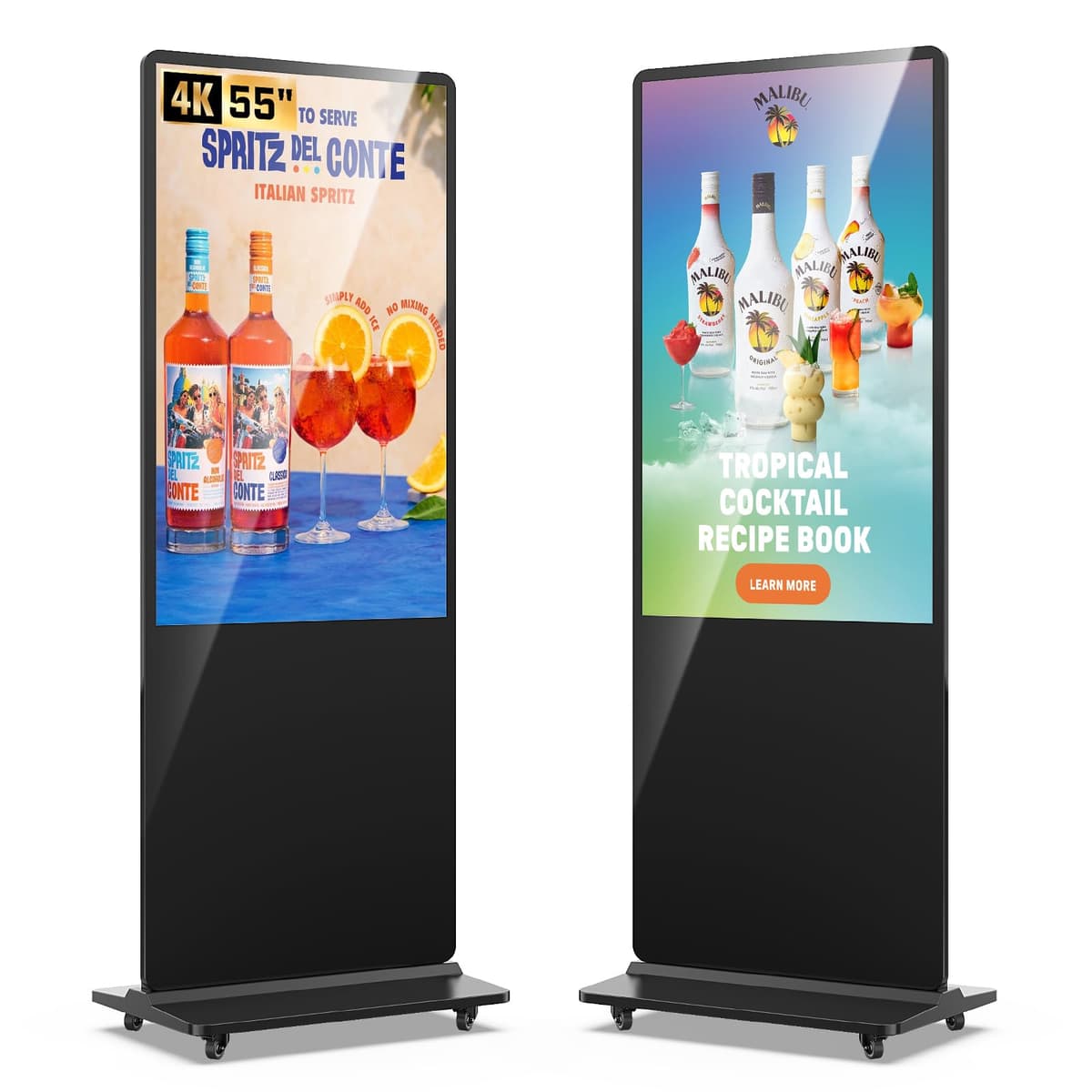 QIXZOCV MWE 55" 4K Digital Signage Kiosk Vertical con Android, Reproductor Automático y Servicio Personalizado 55inch-New 2 no-touch