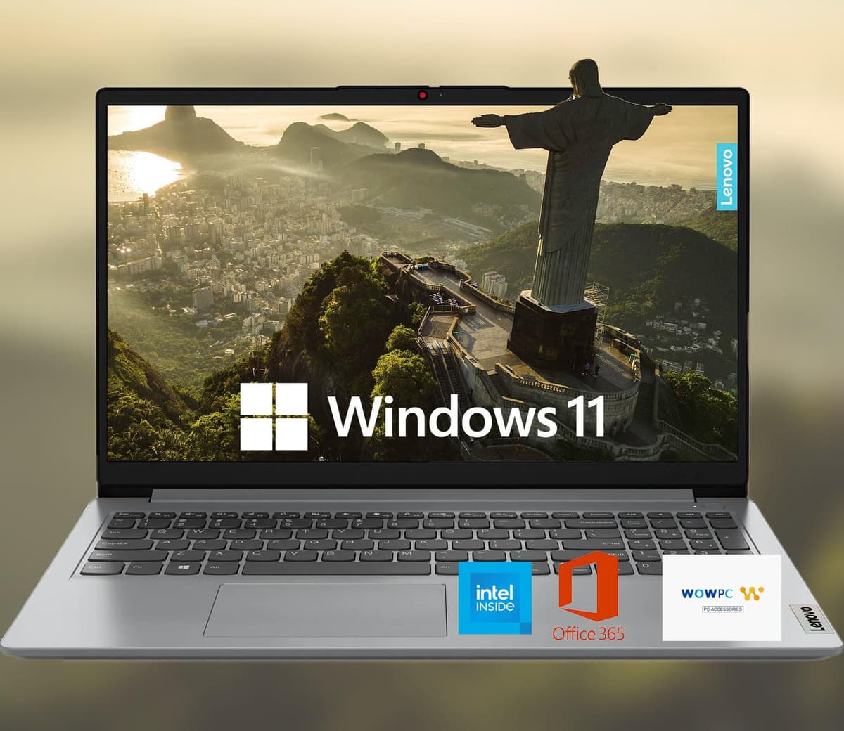Lenovo 15.6" HD IdeaPad Pantalla Antirreflejo con 1 Año de Microsoft 365, 1.1TB SSD, 20GB RAM, Windows 11 Home, Hasta 9.5 Horas de Batería, Procesador Intel, WiFi 6, HDMI, USB-C, Lector de Tarjetas SD, con USB WOWPC