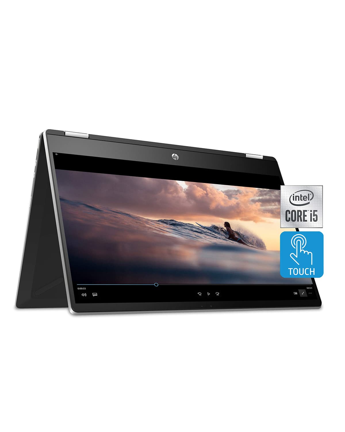 HP Pavilion x360 convertible 15.6" pantalla táctil, Intel Core i5-1135G7 de 11.ª generación, gráficos Intel Iris Xe, 8 GB RAM, 512 GB SSD, pantalla HD micro-edge, Windows 10 Home (15-dq2020nr, 2020) 1V4G0UA#ABA