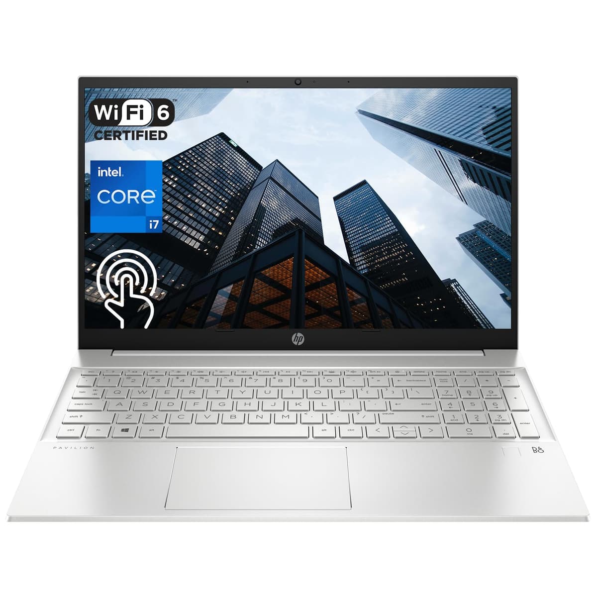 HP 2024 Pavilion Business Laptop, 15.6" FHD Touchscreen, Intel i7-1355U, 32GB RAM, 2TB PCIe SSD, Windows 11 Pro, Silver TPN-Q245