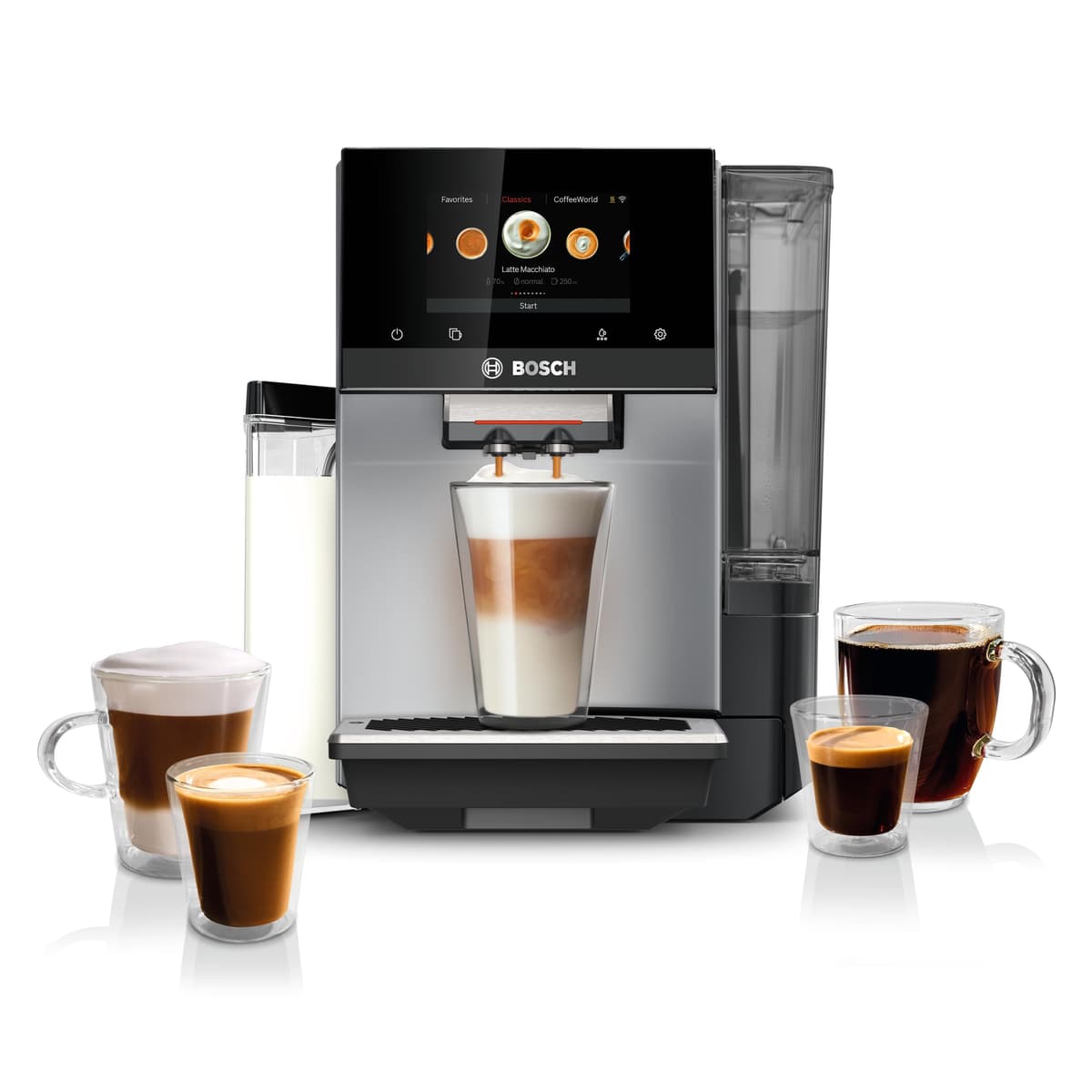 Bosch VeroCafe 800 Series TQU60307 - Cafetera espresso totalmente automática (36 bebidas)