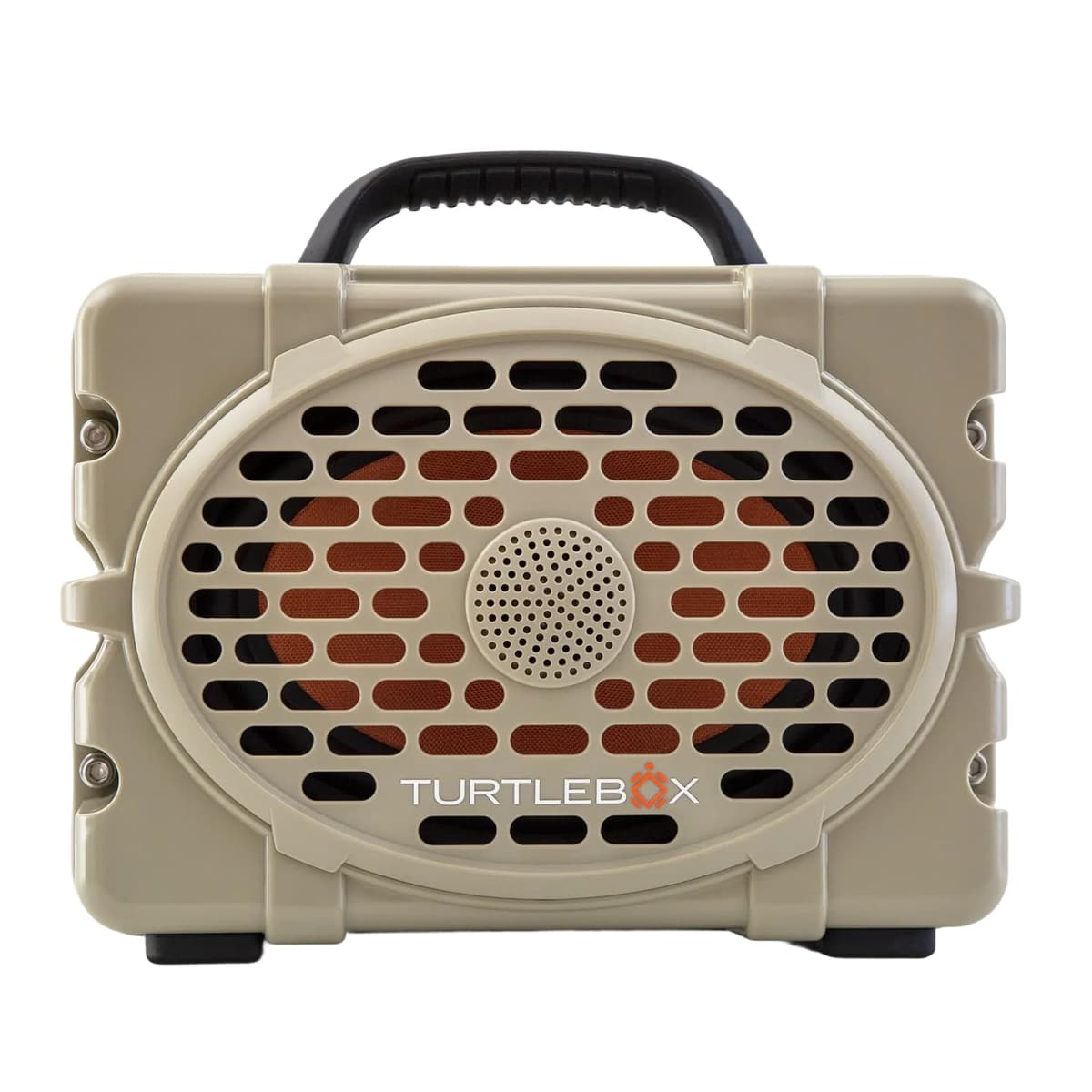 Turtlebox Original Gen 3 Altavoz Bluetooth portátil para exterior, impermeable IP67, ultra potente (120dB), batería hasta 3 días - Tan TBG2-OG