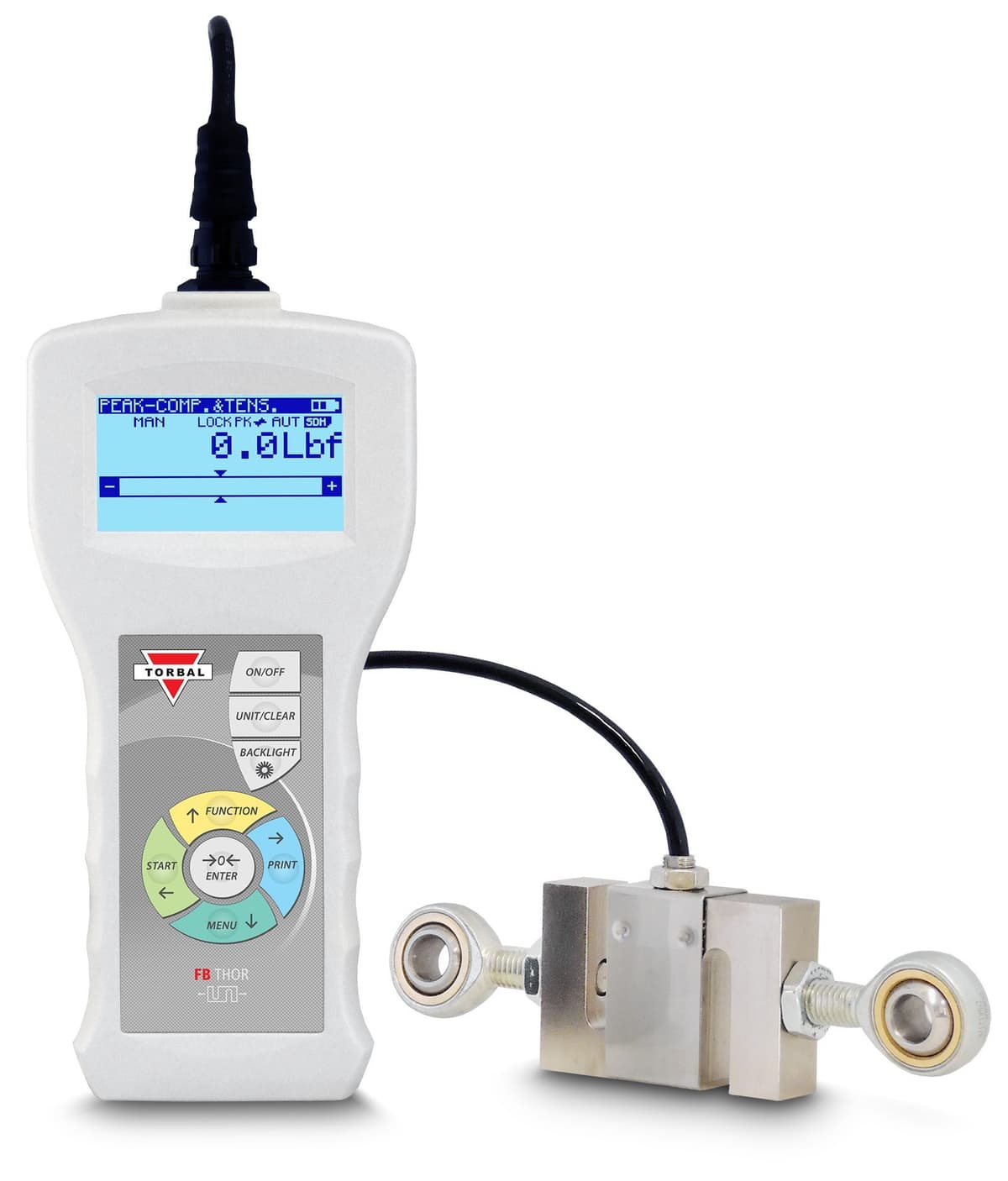 TORBAL FB2k Force Gauge Digital con Certificado NIST, 400lbf x 0.1lbf FB2k-NIST