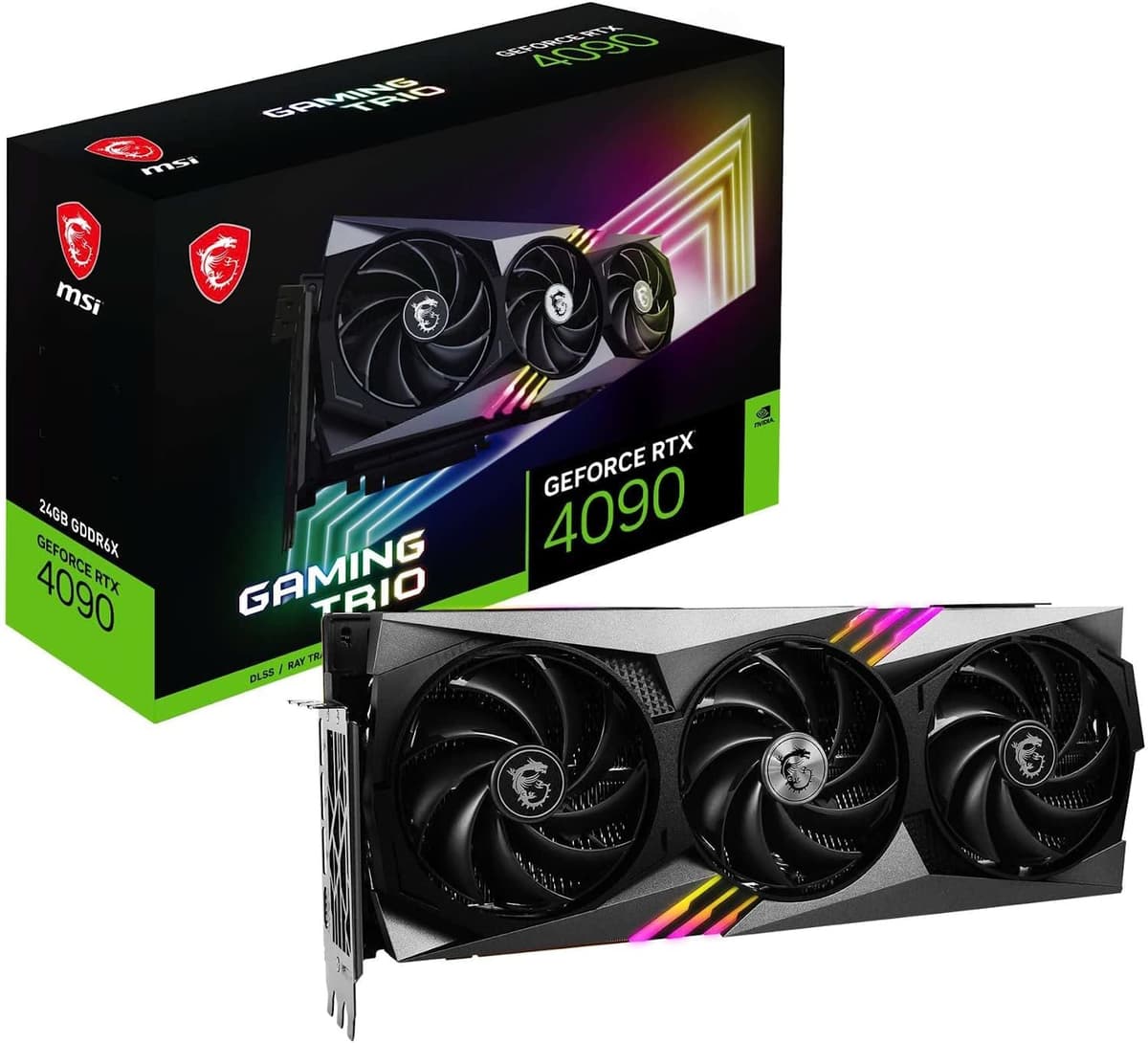 MSI GeForce RTX 4090 Gaming Trio 24G - 24GB GDDR6X, 384-bit, Ada Lovelace G4090GT24