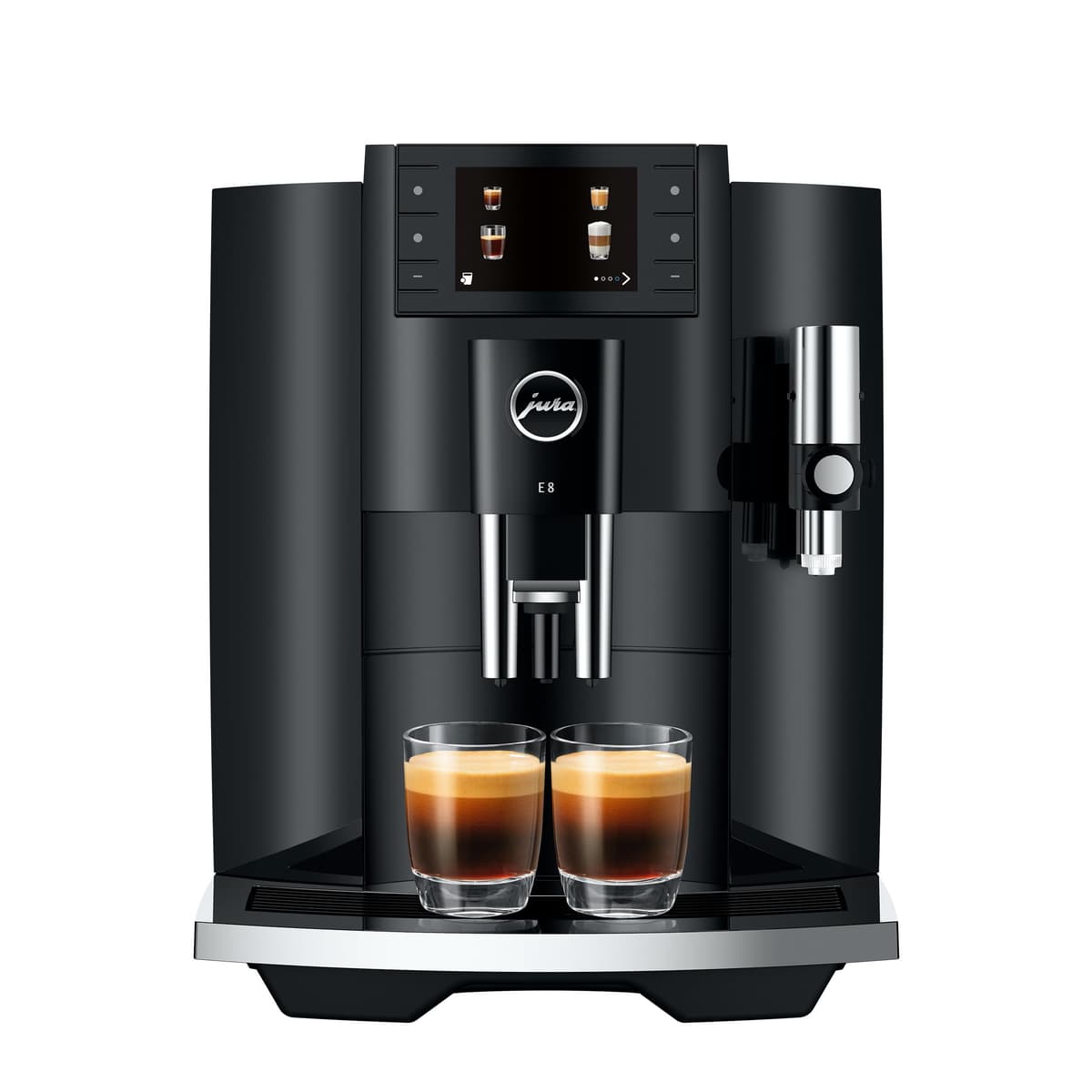Jura E8 Piano Black (15648) - Máquina automática de café con 17 bebidas programables