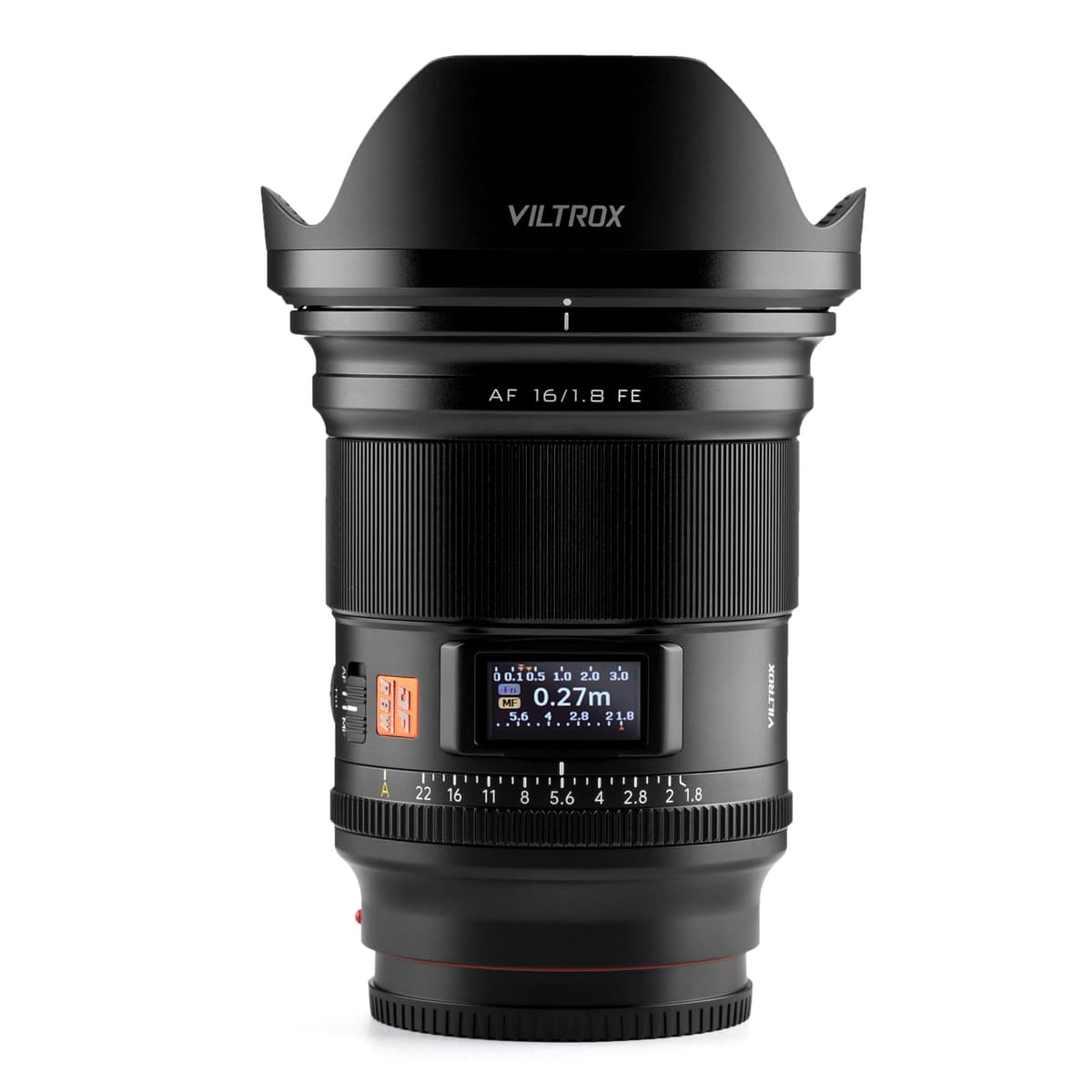 VILTROX AF 16 mm f/1.8 FE Objetivo Full Frame, Autoenfoque compatible con cámaras sin espejo Sony E-Mount Alpha a7 a7II a7III a7R a7RII a7RIII a7RIV a7S a7SII a9 a7C