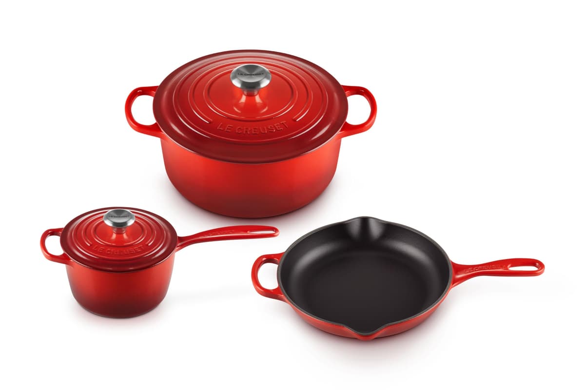 Le Creuset Signature Juego de 5 Piezas Esmaltado, Cerise MS1605-67