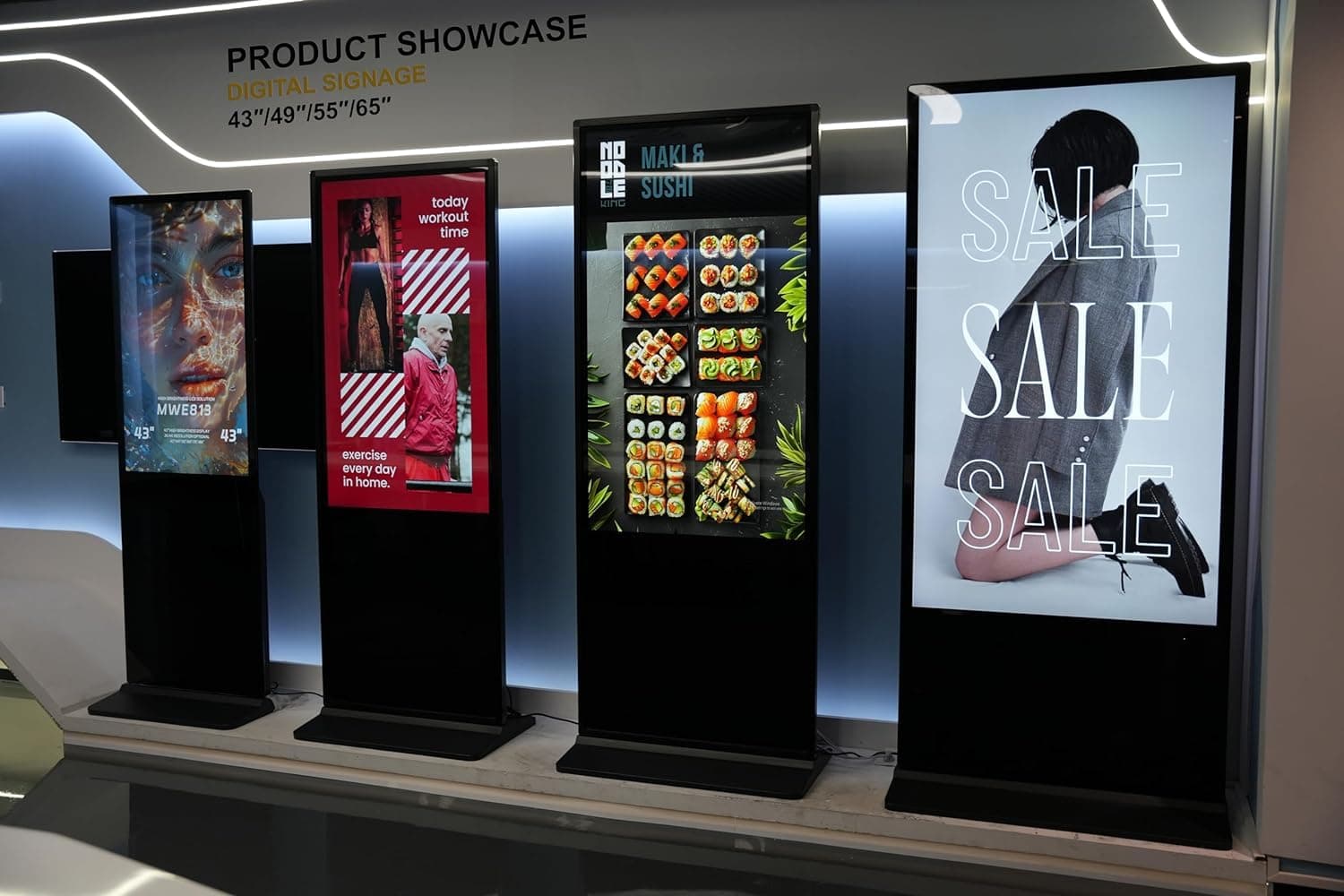 Lialiapi 55" Digital Signage 4K IPS Interior, Kiosco Interactivo Android, WiFi, HDMI/USB