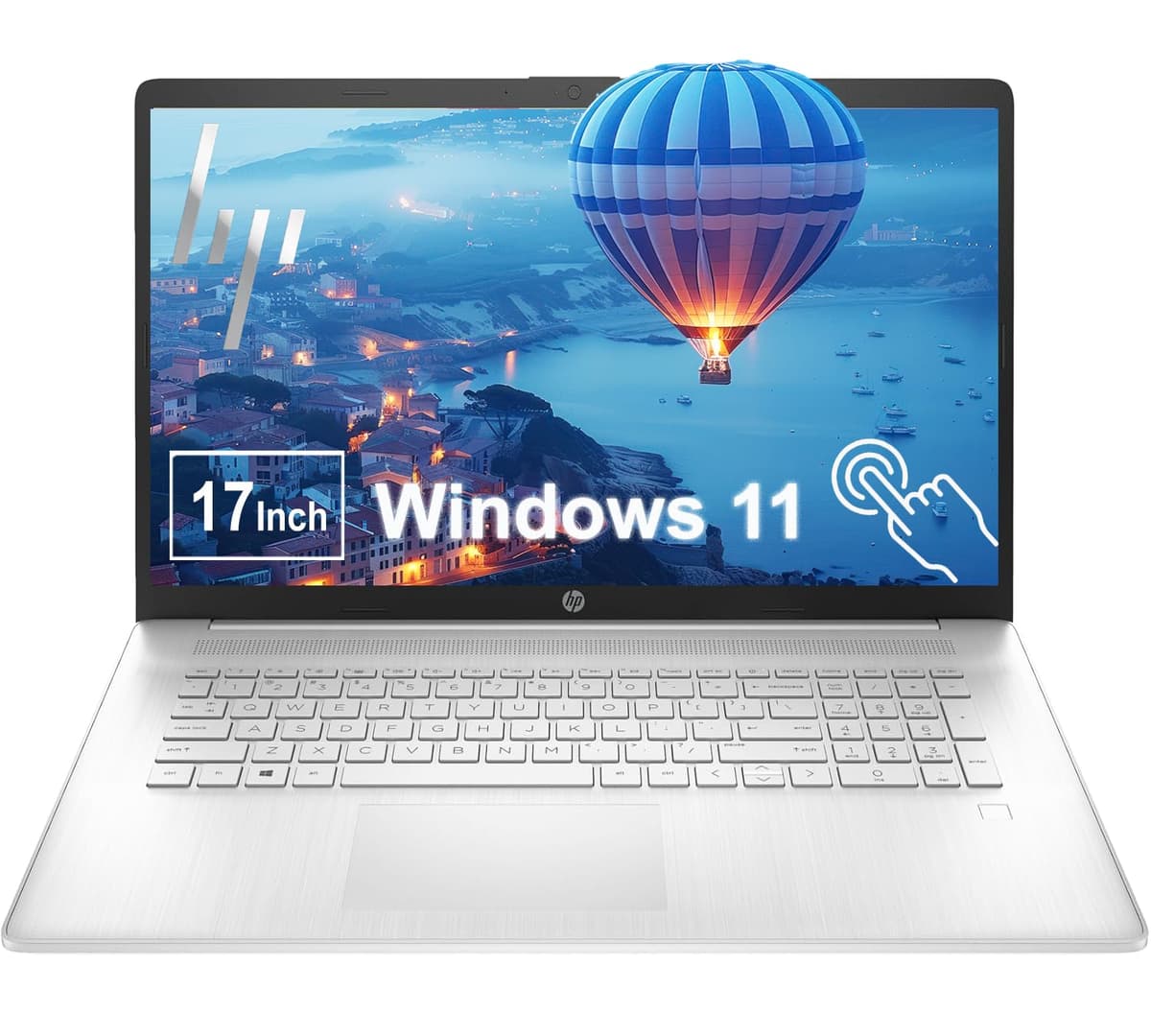 HP Laptop empresarial de 17.3 pulgadas HD+ con pantalla táctil | Teclado retroiluminado, lector de huellas | Intel Core i7-1355U, 10 núcleos, hasta 5 GHz | 32 GB RAM, 1 TB SSD | Windows 11 Home | WiFi 6, Bluetooth 5.3 | Batería de 15 horas S300I7