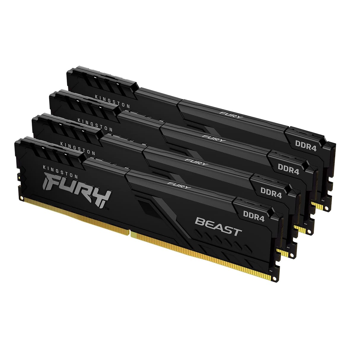 Kingston Fury Beast 128GB (4x32GB) 3200MHz DDR4 CL16 KF432C16BBK4/128
