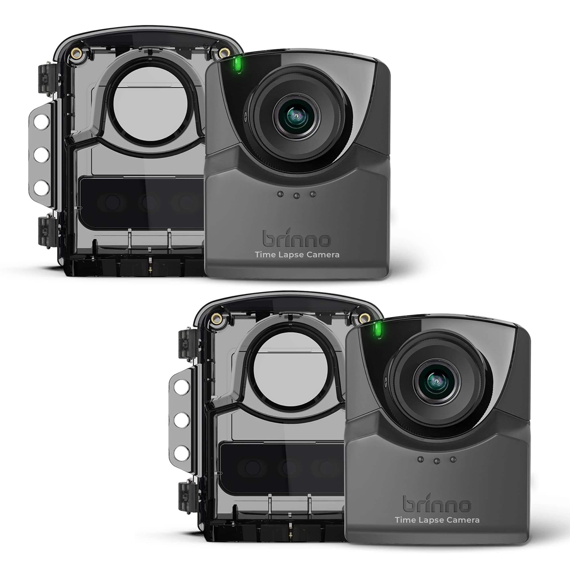 Brinno TLC2020 Time Lapse Camera 2 Pack con ATH1000 Waterproof Cases (2 de cada) TLC2020+ATH1000-2P