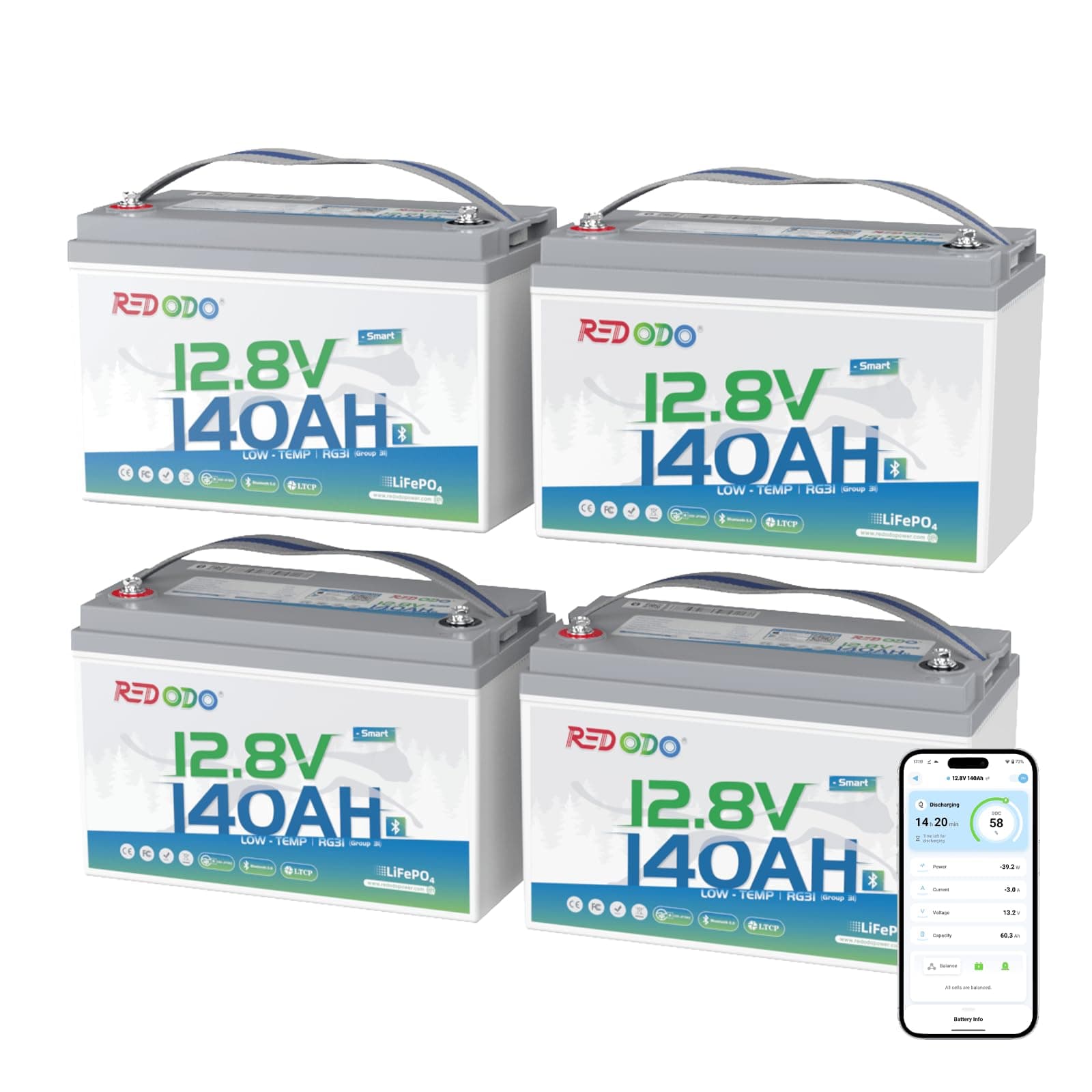 Redodo A Bluetooth 12V 140Ah group31 low temp